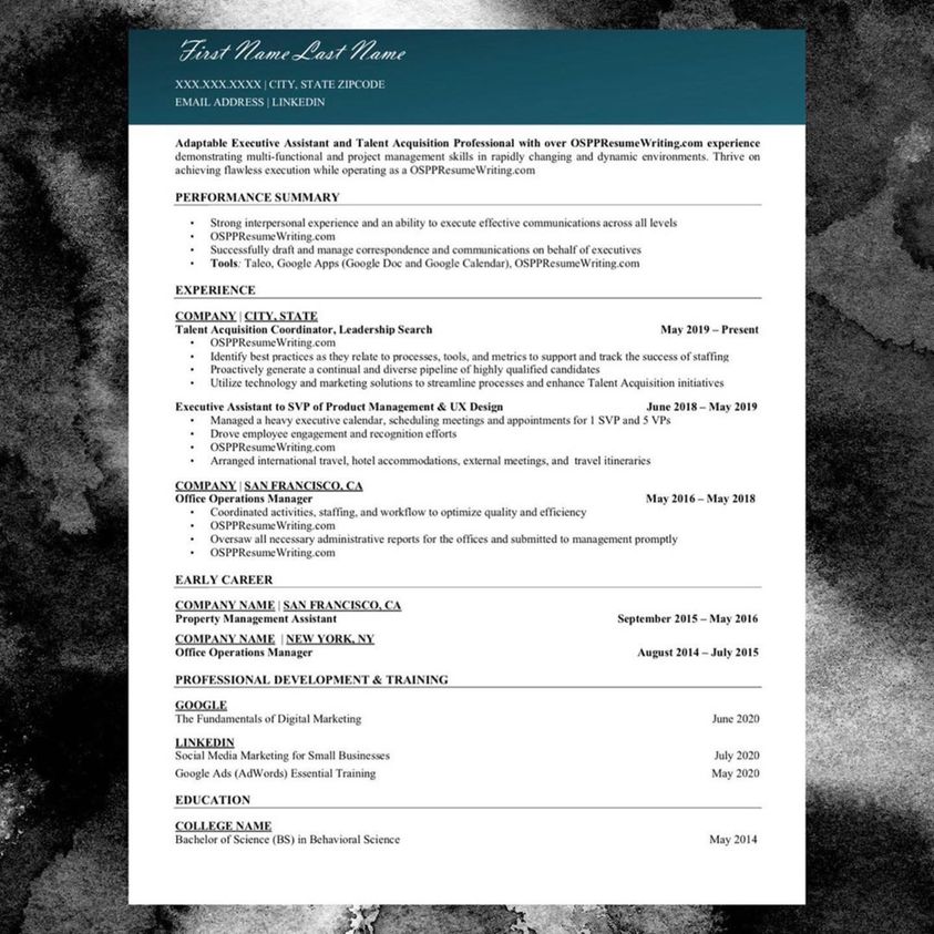 Resume, Cover Letter, and LinkedIn Premium Package (It's Back!!).