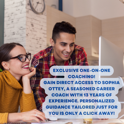 12 Weekly Career Coaching Sessions: Career Mastery Program (with Resume, Cover Letter, and LinkedIn Optimization).