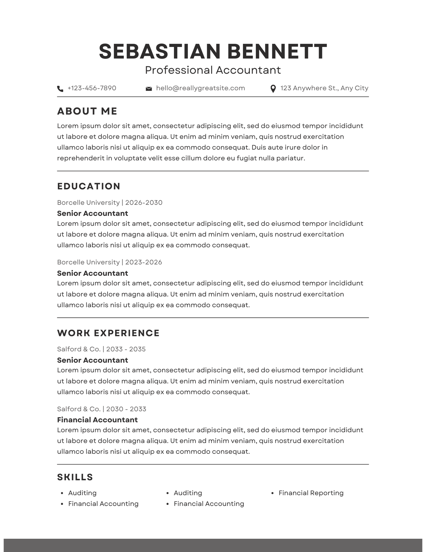 10 Resume Templates Bundle