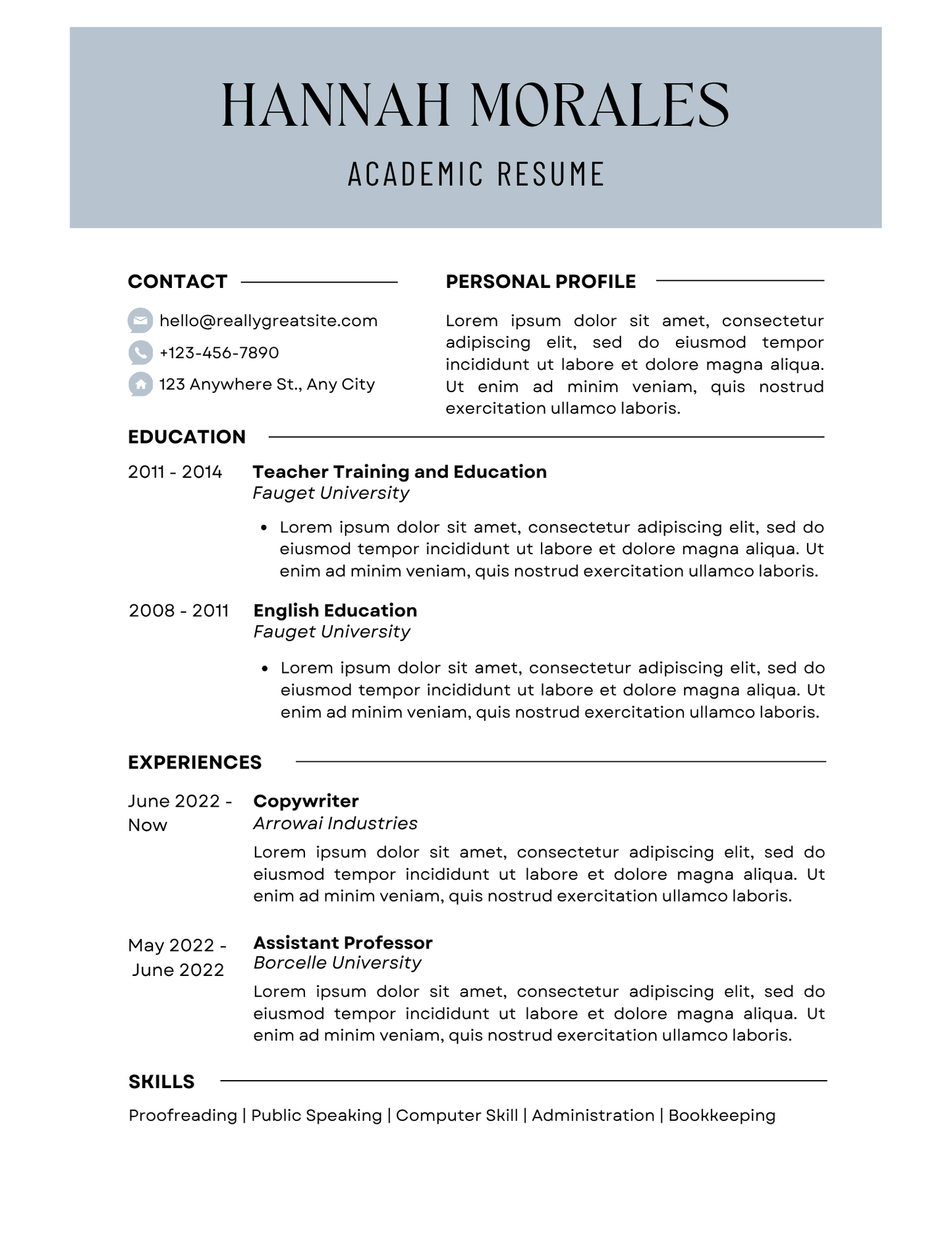 10 Resume Templates Bundle