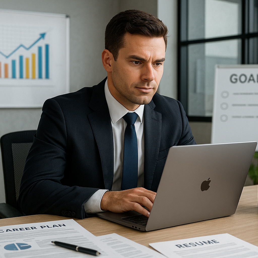 career focused man