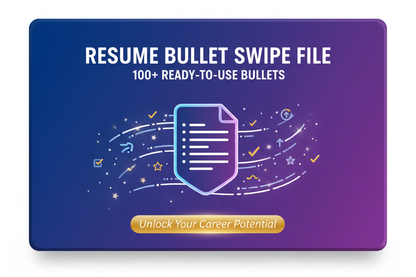 Resume Bullet Swipe File: 100+ ready-to-use bullets